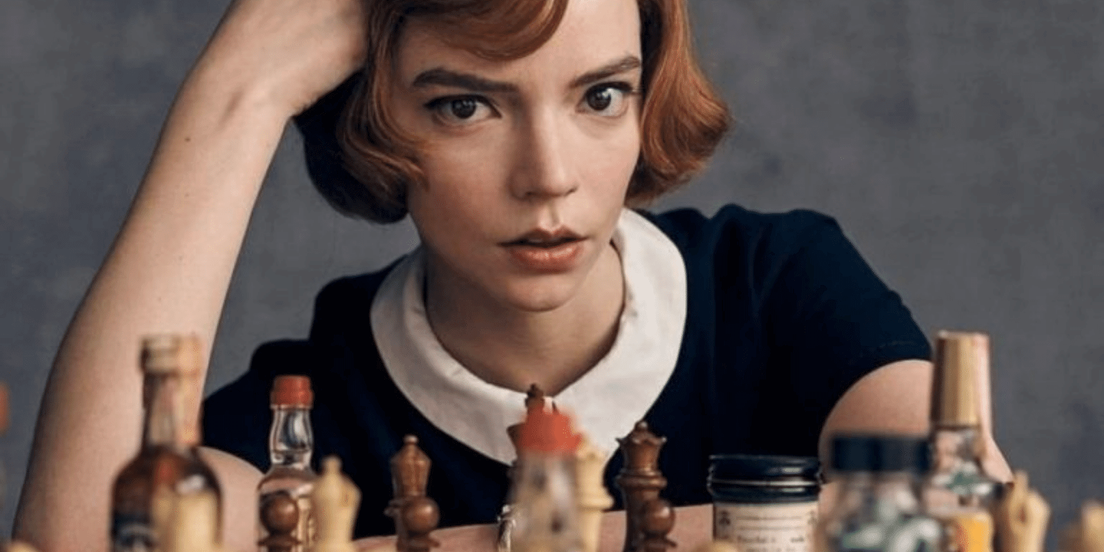 Beth vs 12 Players, Simul Chess Scene, The Queen's Gambit