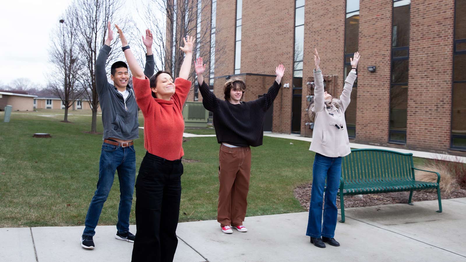 group meditation and yoga session at sandstone care