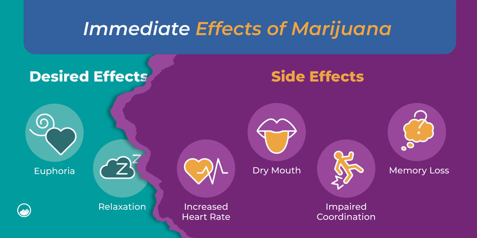 Can You Get Addicted To Marijuana Graphics 05 Immediate Effects Of Marijuana Desired Vs Side Effects Inline Image