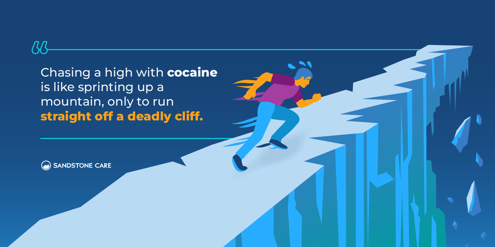 Cocaine Addiction Graphics 08 Chasing A Cocaine High Off A Cliff Quote Inline Image