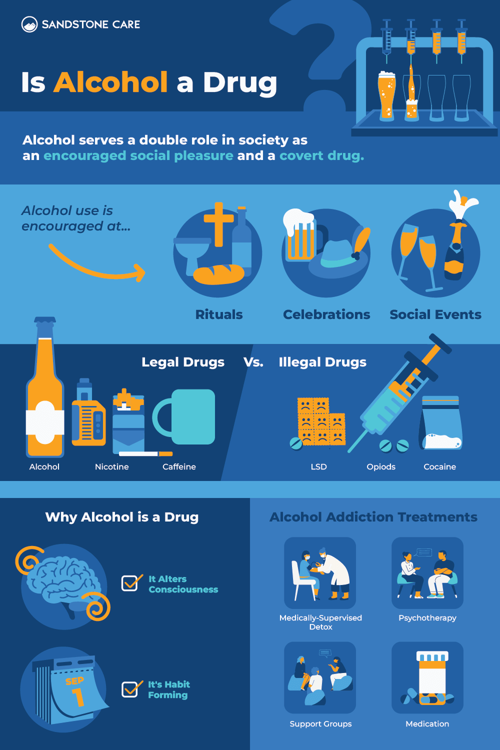 Is Alcohol A Drug Infographic