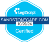 Legitscript certification logo for Sandstone