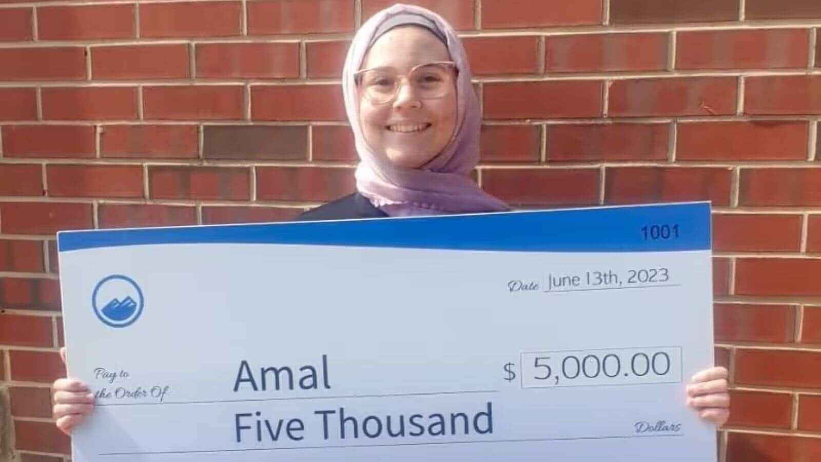 amal the 2023 sandstone care scholarship recipient.