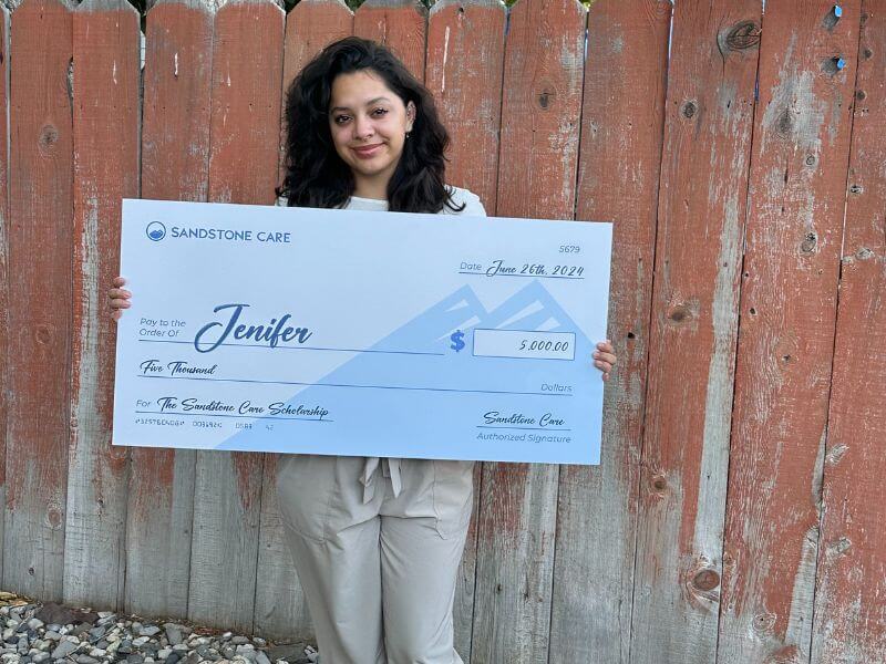 Jenifer the 2024 sandstone care scholarship recipient